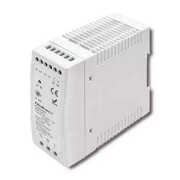 Fonte de alimentação para calha DIN Qoltec | 60W | 12V | 5A | branco | slim