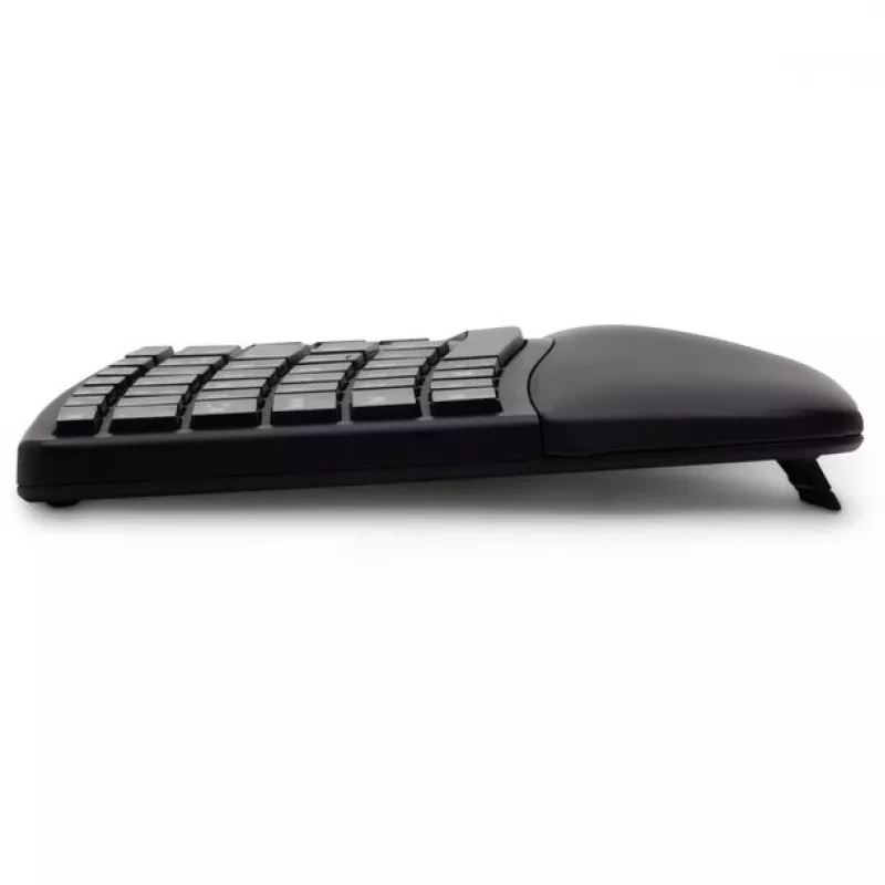 Kensington ProFit Ergo Teclado sem fios FR, tamanho completo (100%), com fio e sem fios, RF Wireless + USB, AZERTY, preto