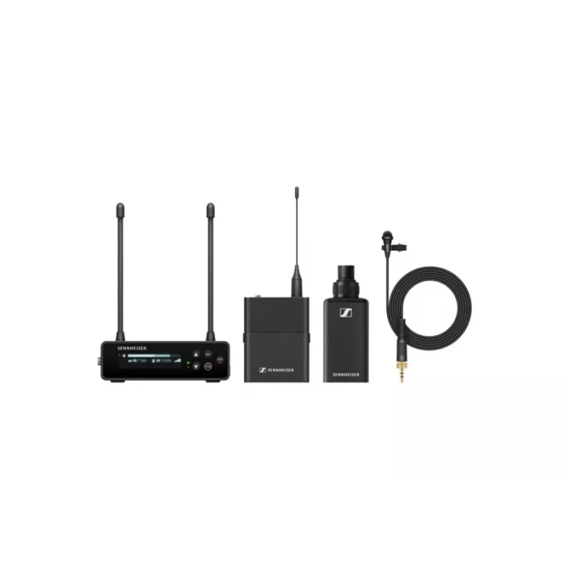 Sennheiser EW-DP ENG SET (R1-6) - Conjunto para câmara com transmissor plug-on e transmissor miniatura com microfone ME 2, 520–576 MHz