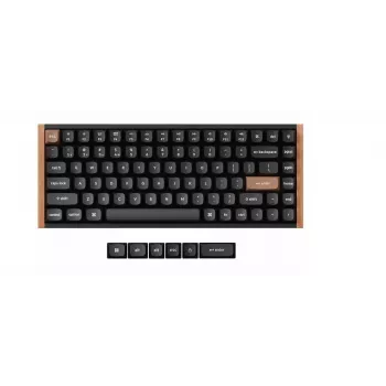 Teclado mecânico sem fios Keychron K2 Special Edition — layout compacto 75 %, retroiluminação RGB, preto, modelo K2H-F1