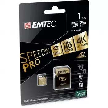 Emtec 1 TB MicroSDXC UHS-I cartão de memória ECMSDM1TXC10SP