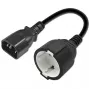 Adaptador de alimentação QOLTEC 53906 IEC 320 C14 para SCHUKO 16A 250V