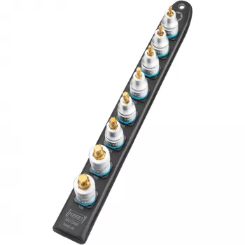 Conjunto de bits Torx Hazet 992T-SR/8 — 8 peças curtas Torx T20–T60