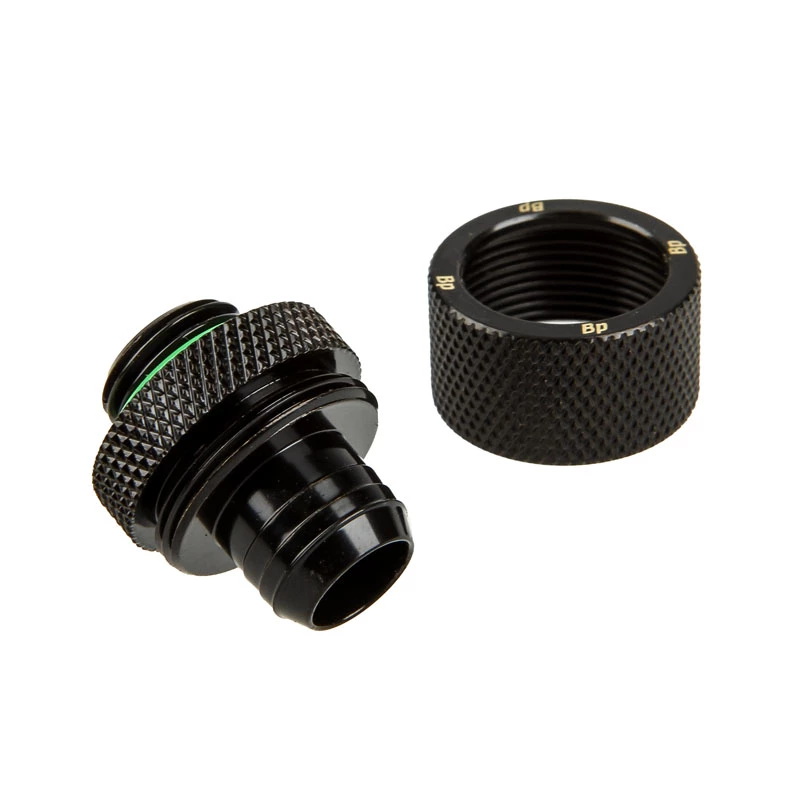 Conetor BitsPower BP-MBCPF-CC3U – latão, preto lacado para sistemas de refrigeração de computador