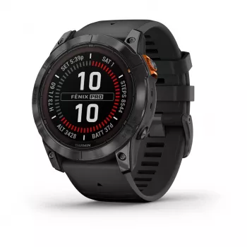 Garmin fēnix 7X Pro 3,56 cm (1,4 polegadas) MIP 51 mm digital 280 x 280 píxeis ecrã tátil cinzento Wi-Fi GPS (satélite)