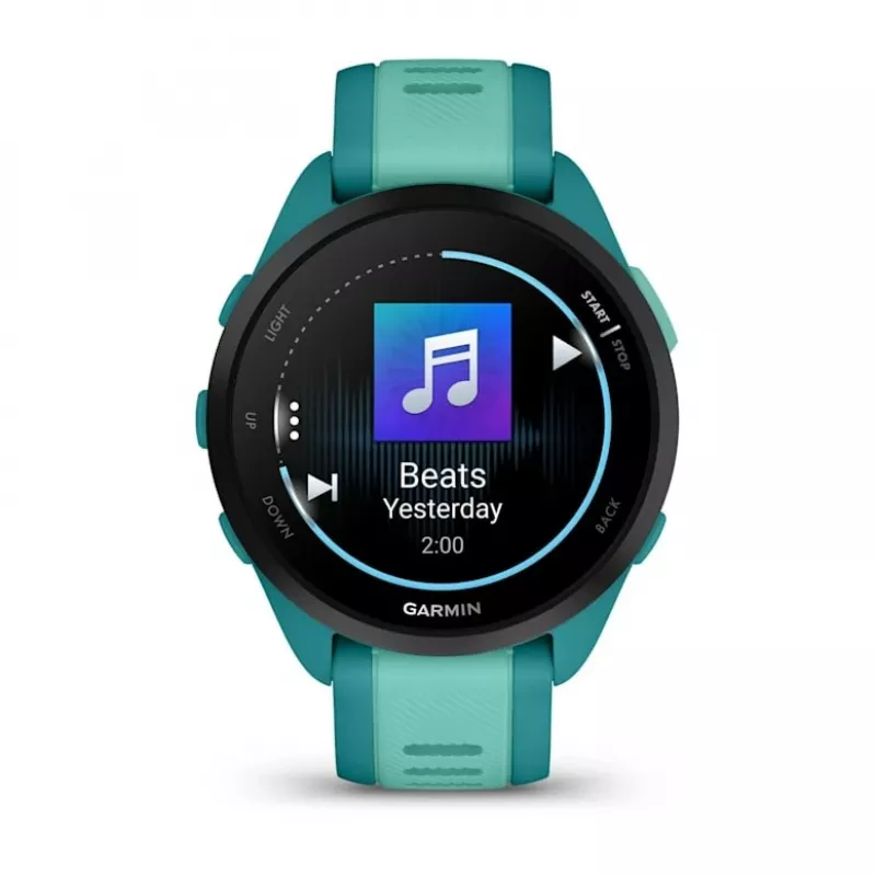 Garmin Forerunner 165 Music relógio inteligente, 43 mm, AMOLED de 1,2 polegadas, GPS, turquesa