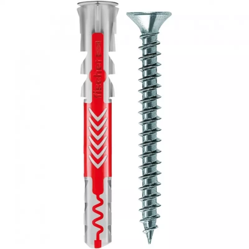 Bucha FISCHER DUOPOWER 6x50 S 50 unid. com parafuso
