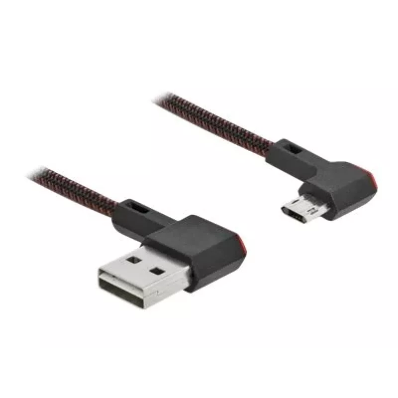 Cabo USB DeLOCK EASY-USB 2.0 Type-A para Micro-B macho 0,5 m preto