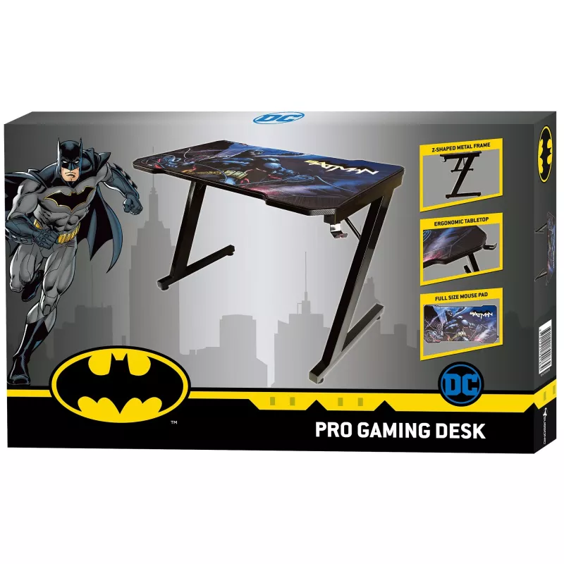 Secretária de computador reta Subsonic SA5593-B1 preta PVC 110x60 cm