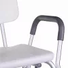 Banco de duche com encosto e pegas