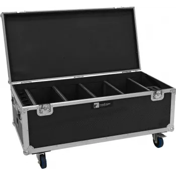 Flightcase Roadinger para 4× AKKU Multiflood IP 18×10W RGBW Wash – Modelo 31005248