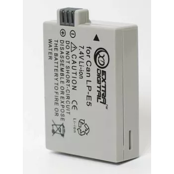 Bateria extra digital LP-E5 7,2V 1800mAh para câmaras Canon