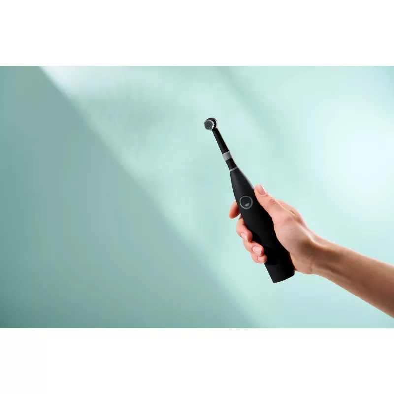 happybrush ECO R2 Allblack, adulto, escova de dentes vibratória, limpeza profunda, polir, sensível, 8800 movimentos por minuto, preto, Alemanha