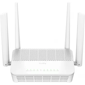 Router sem fios Cudy AX3000 (Wi-Fi 6 dual band 2,4/5 GHz, Gigabit Ethernet, 4x LAN, 2402+574 Mbit/s)
