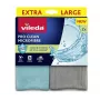 Pano de limpeza VILEDA Pro Clean universal com enzimas ativas, cinzento, pack de 2, lavável na máquina