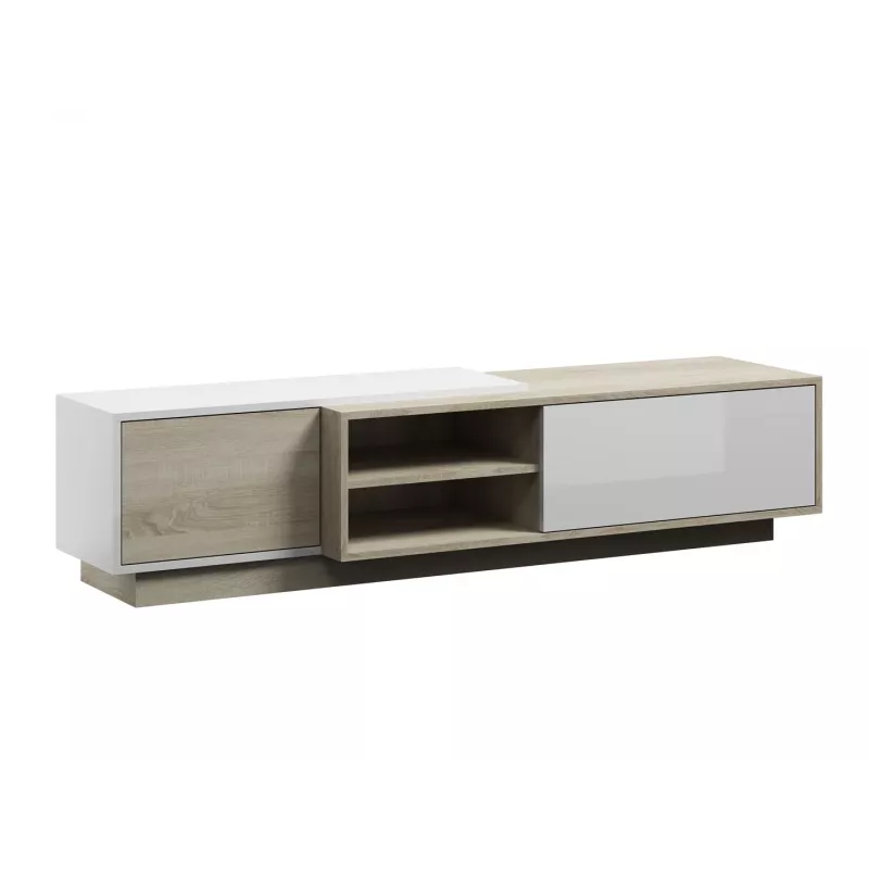 Móvel de TV Cama SIGMA1 180 carvalho Sonoma/branco brilhante