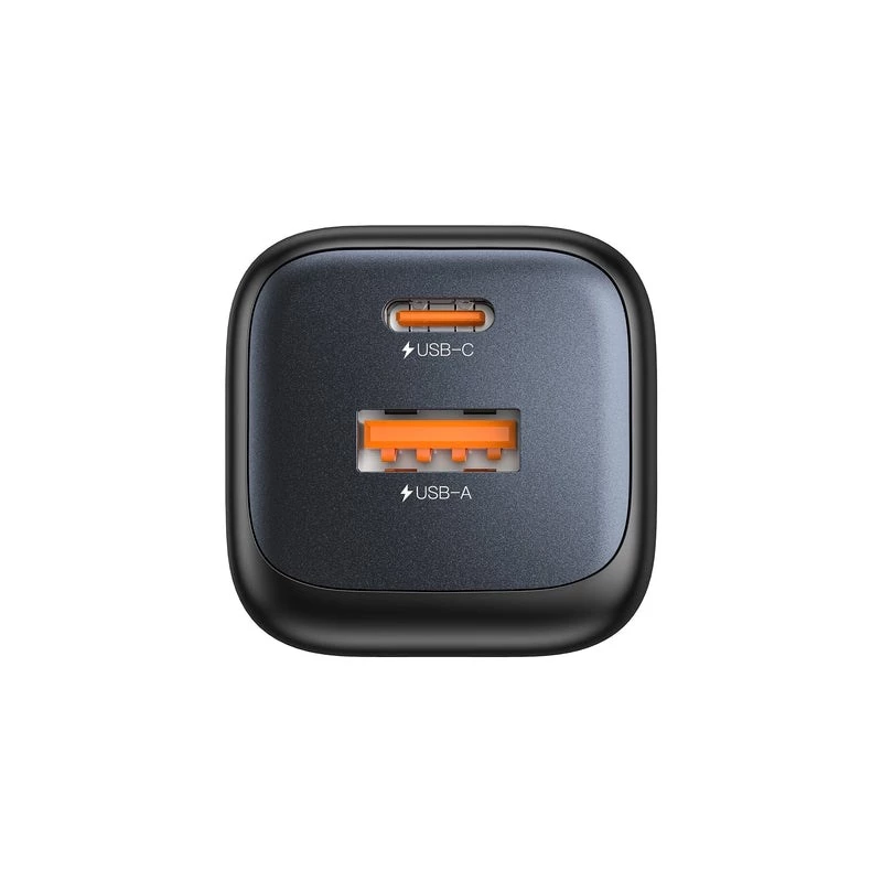 Carregador de parede Unitek P1128ABK01-EU – 2 portas GaN USB‑C & USB‑A, total 20W, preto