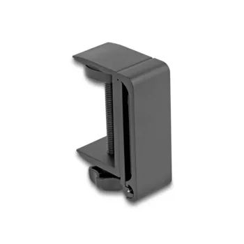 Delock - Suporte para auscultadores - ajustável, para montagem em mesa, alumínio - preto (18449)