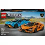 Conjunto LEGO Speed Champions 77238 — Lamborghini Revuelto & Huracán STO, 607 peças, 2 minifiguras, idade recomendada 10+