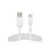 Cabo PVC USB-C para USB-A 15 cm branco