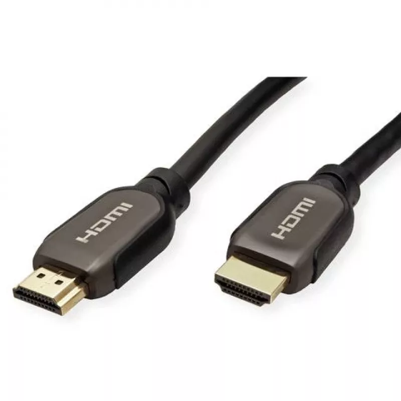 ROTRONIC-SECOMP Roline - Cabo HDMI com Ethernet - HDMI macho para HDMI macho - 2 m - Isolamento duplo - preto - exterior, 8K50/60Hz (7680 x 4320)