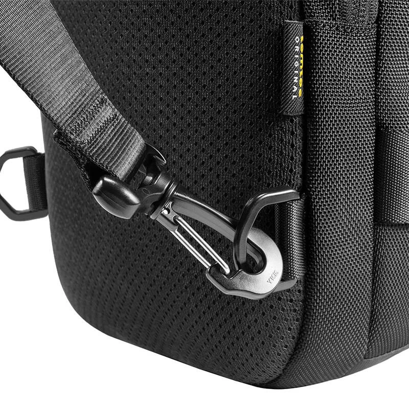 Bolsa de tiracolo Tomtoc Navigator-T24 S — preto, compacta para o dia a dia