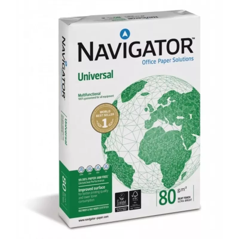 papel NAVIGATOR A4, 80g, 500 folhas