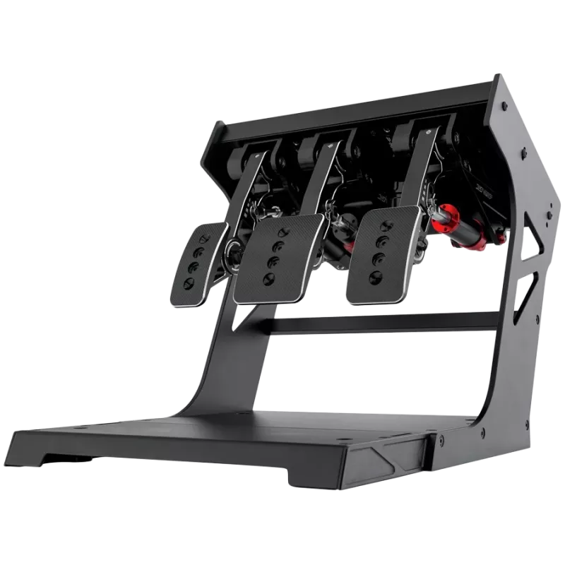 Conjunto de pedais Simagic P1000i-RS invertido preto – travão Load-Cell, três pedais