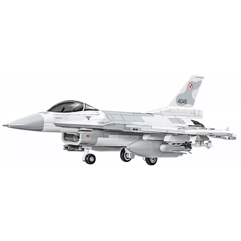 Conjunto de construção Cobi F-16C Fighting Falcon – 463 peças, maquete à escala