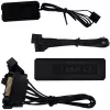Lian Li UNI FAN TL120 Wireless 12TL1W3B ventoinhas (3 unid.), 120 mm, ARGB, PWM, pretas