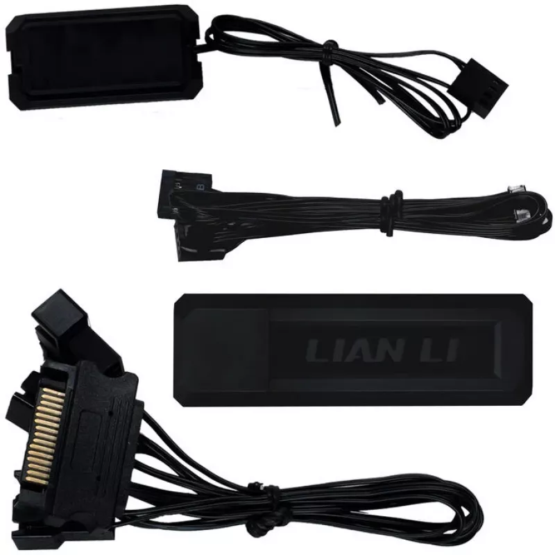 Lian Li UNI FAN TL120 Wireless 12TL1W3B ventoinhas (3 unid.), 120 mm, ARGB, PWM, pretas