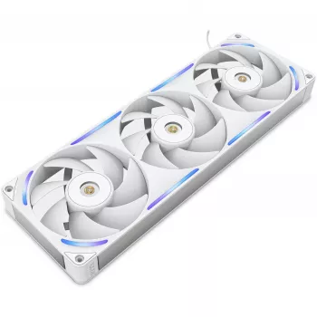 Ventoinha para caixa de computador NZXT F360X 120 mm branca, 360×30×120 mm