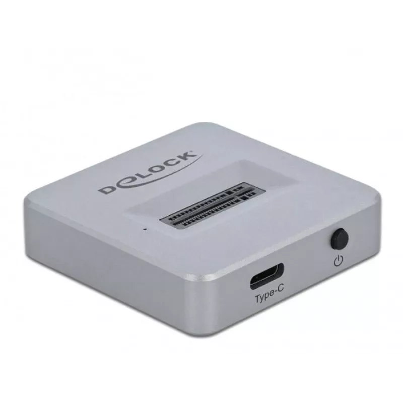 Delock M.2 Docking Station - Adaptador de interface - M.2 NVMe Card - USB 3.2 (Gen 2) - prateado
