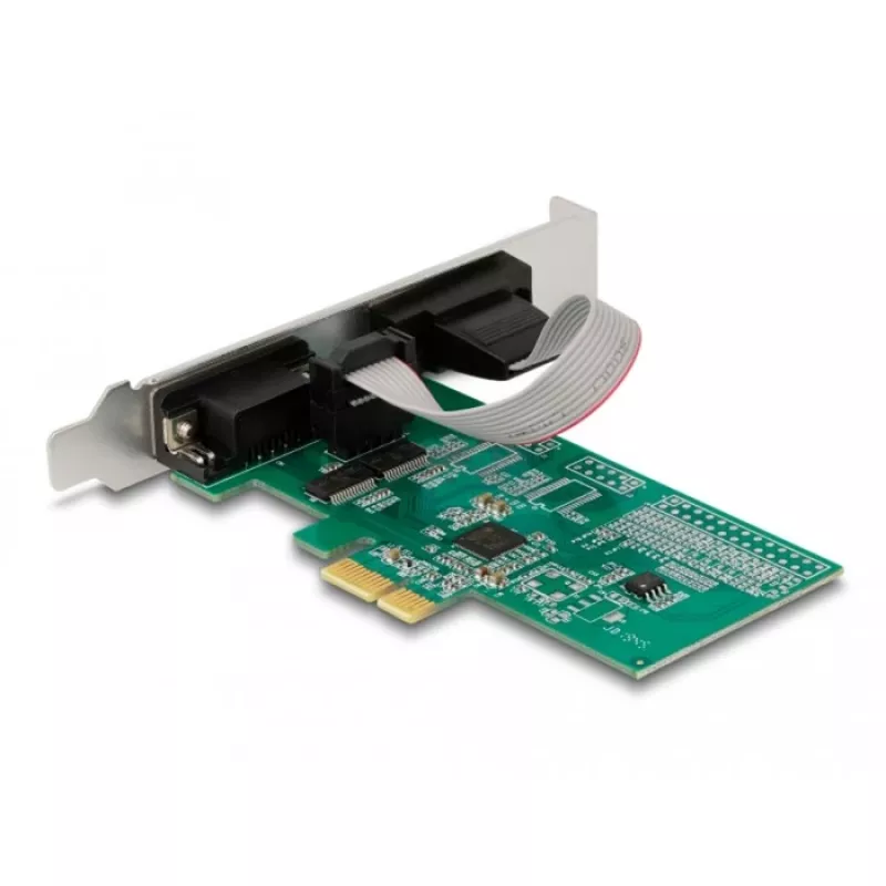 Placa adaptadora série PCIe DeLOCK 89555 - 2 x RS-232