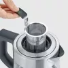 Chaleira elétrica SEVERIN 1 L 2200 W vidro e aço inoxidável, 5 definições de temperatura, indicador LED