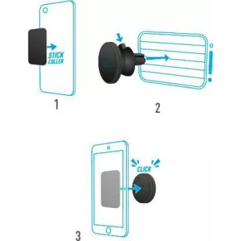 Mobilis 044004 - Telemóvel/smartphone - Suporte passivo - Automóvel - preto