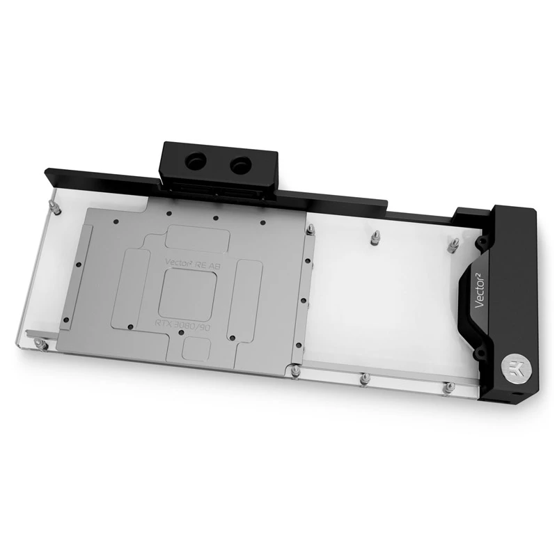 Bloco de água EK Water Blocks níquel perspex preto cinzento