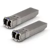 Extralink EX.35948 módulo transcetor SFP+ 10G, 1310 nm, 10 km, monomodo, DOM, HP/Aruba, pack de 2