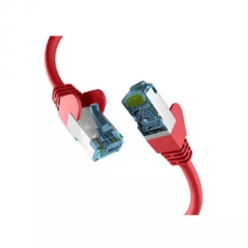Cabo de rede RJ45 EFB-Elektronik com cabo bruto Cat.7 cabo bruto vermelho 1m S/FTP PIMF cabo de rede LAN DSL Fabricante: EFB Elektronik (EC020200165)