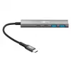 Goobay hub USB slim de 4 portas USB-C macho/USB-A 5 Gbit/s - ficha USB 3.2 (76563)
