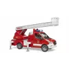 Carro de bombeiros BRUDER 02673 vermelho branco plástico ABS 4 anos