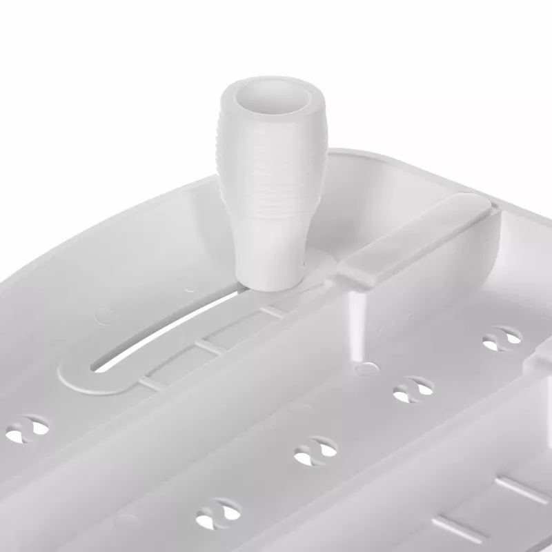 Assento de banheira ActionMed LW300AM com pega de apoio – ajuda de banho branca para a banheira, resistente à humidade, argola de suspensão