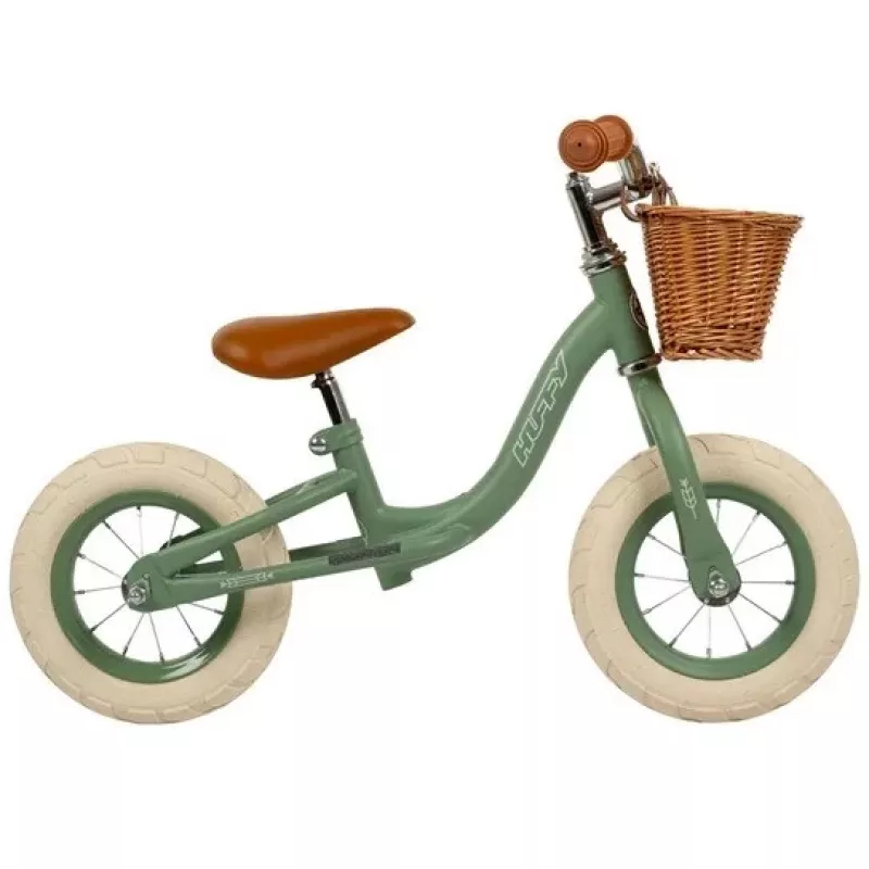 Bicicleta de equilíbrio HUFFY Vintage 10 polegadas verde – HUFFY 27284W, rodas de 10 polegadas, bicicleta de aprendizagem sem pedais