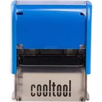 Carimbo autoentintado WEDO Imprint 8912 — 5 linhas, tinta preta
