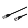Cabo de ligação Wentronic Goobay BNC, preto, 1 m – ficha BNC > ficha BNC (50272)