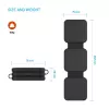 Carregador sem fios dobrável FIXED FIXFLE-SA-BK 3-em-1 para Samsung – carregador portátil compacto para telefone, auriculares, wearables