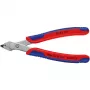 Knipex Super-Knips 78 23 125 Alicate de corte lateral para eletrónica e mecânica de precisão sem bisel 125 mm