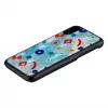 Capa de proteção iKins para iPhone XR – design Poppin Rock preto
