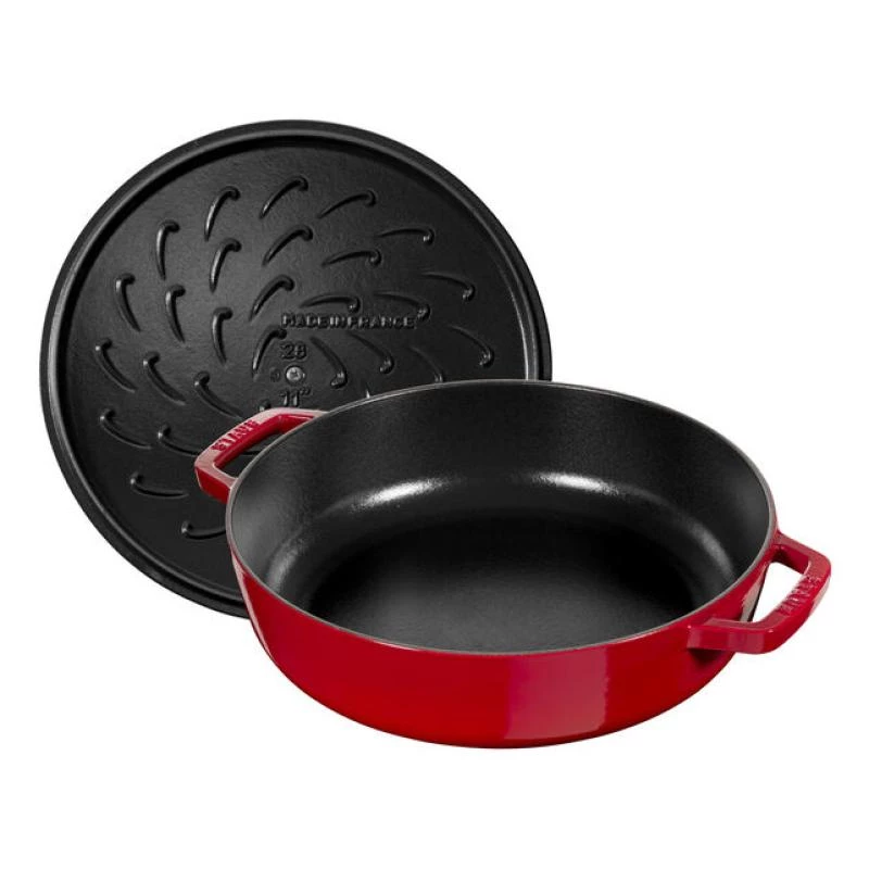 Assadeira Staub Chistera 28 cm redonda vermelho cereja 40511-474-0 405114740 (40511-474-0)