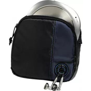 Bolsa para leitor de CD Hama para leitor e 3 CDs, preto/azul, preto, nylon